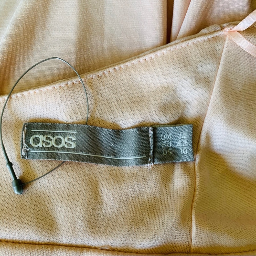 ASOS Ruffle Front Maxi Dress Size 10 - Picture 7 of 8